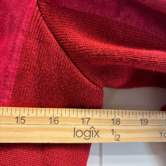 Live A Little Womens Quiet Luxury Mob Wife Suede Sweater Jacket Size S‎ Classic - Picture 4 of 8